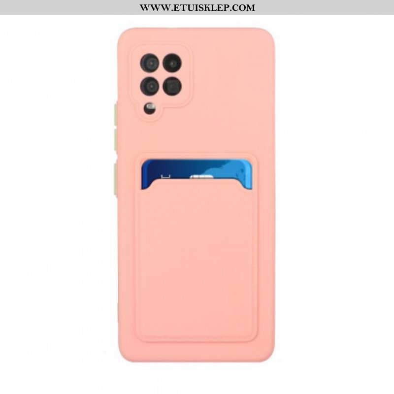 Etui do Samsung Galaxy M12 / A12 Silikonowy Uchwyt Na Kartę